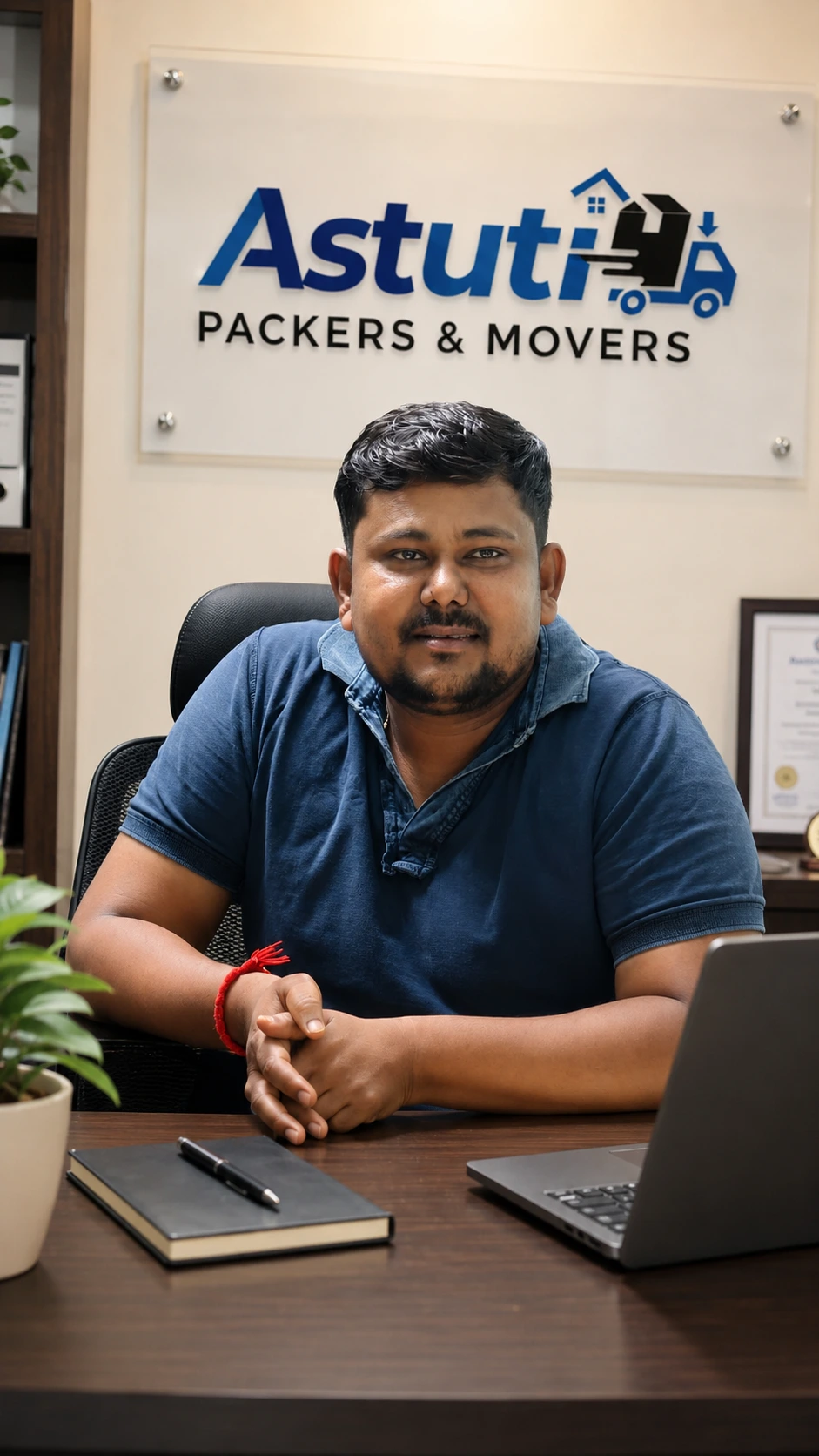 Mukesh Patel owner of Astuti Packers and Movers Delhi NCR
