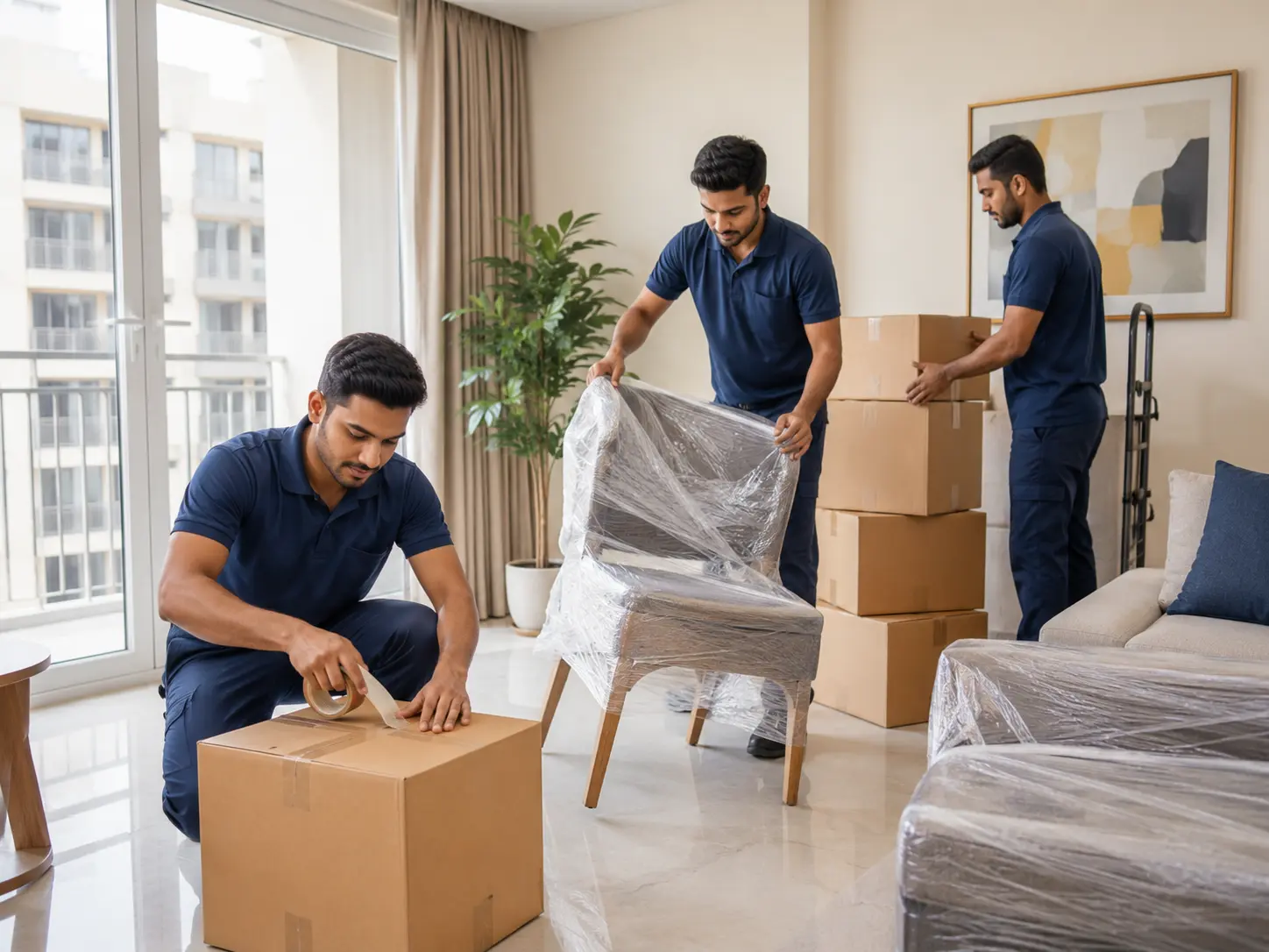 Packers and movers in Mayur Vihar Phase 2 Delhi loading household goods into moving truck