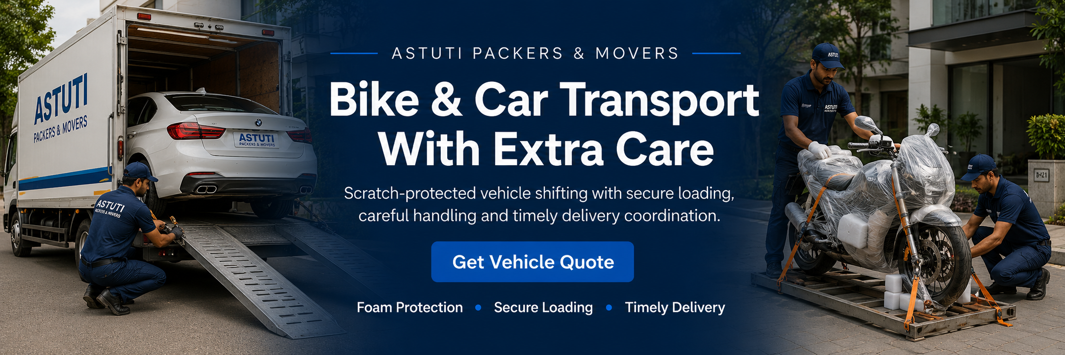 Astuti Packers and Movers provides efficient office relocation services including packing of office items, furniture moving, secure transport, and systematic setup support for smooth business shifting.