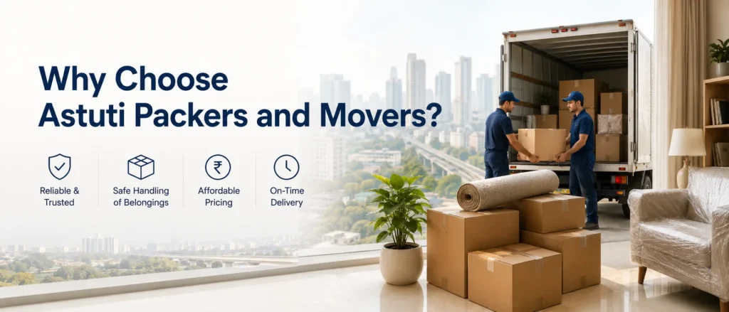 House Shifting Cost in Delhi 2026 guide by Astuti Packers and Movers